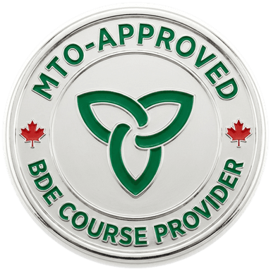MTO-Approved BDE Course Provider certification seal